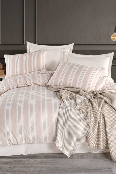 L'essentiel linge de maison Soft Line - Beige